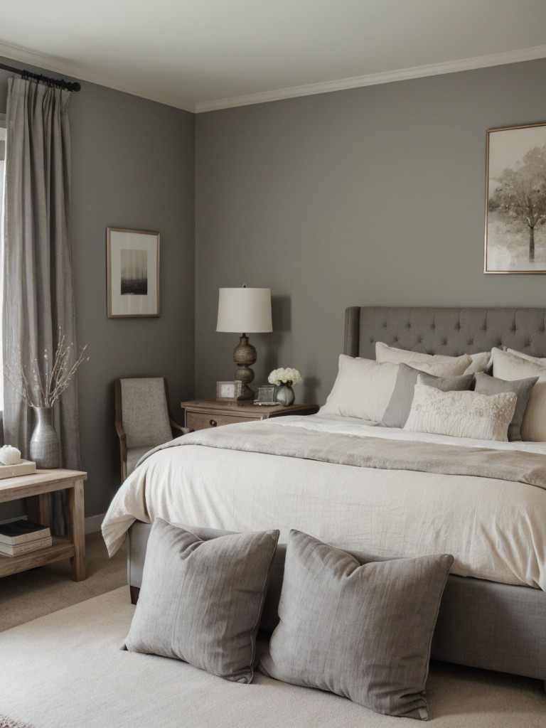 Serene Gray Bedroom Ideas: Cozy and Calm Apartment Vibes