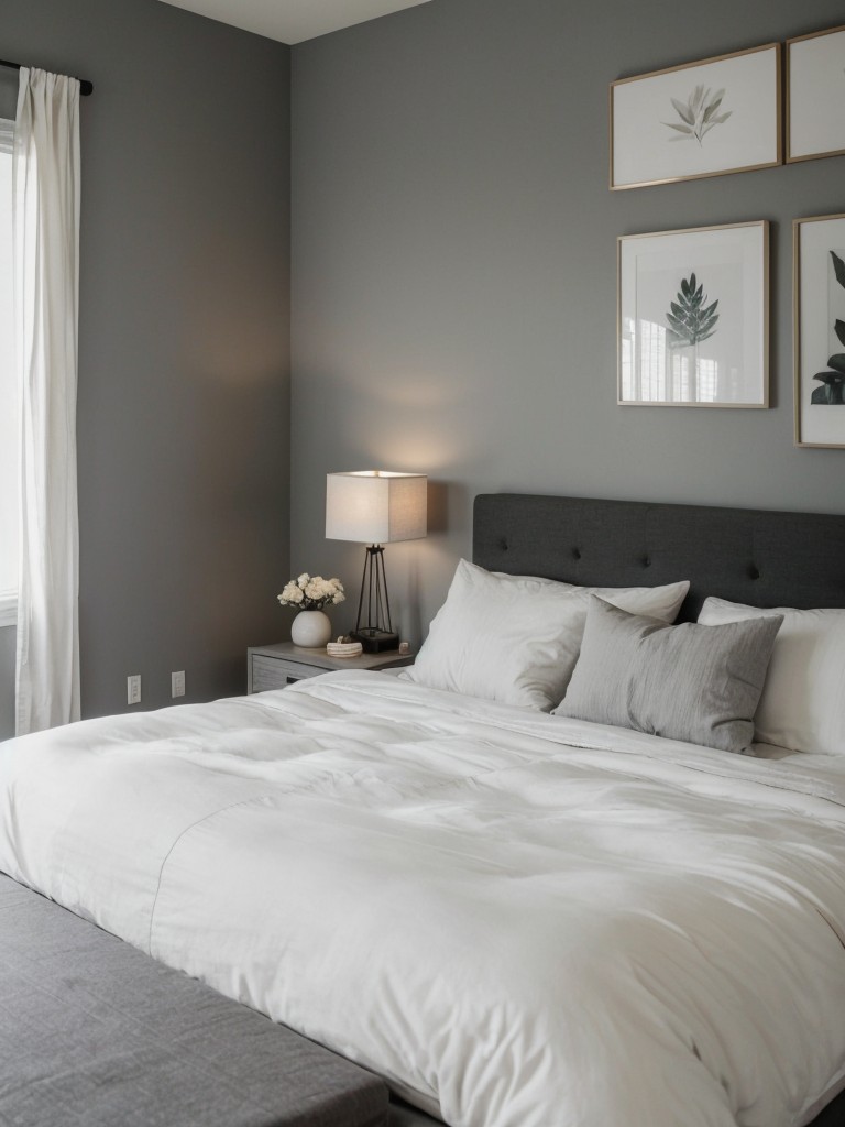 Zen-inspired Gray Bedroom Decor for Couples