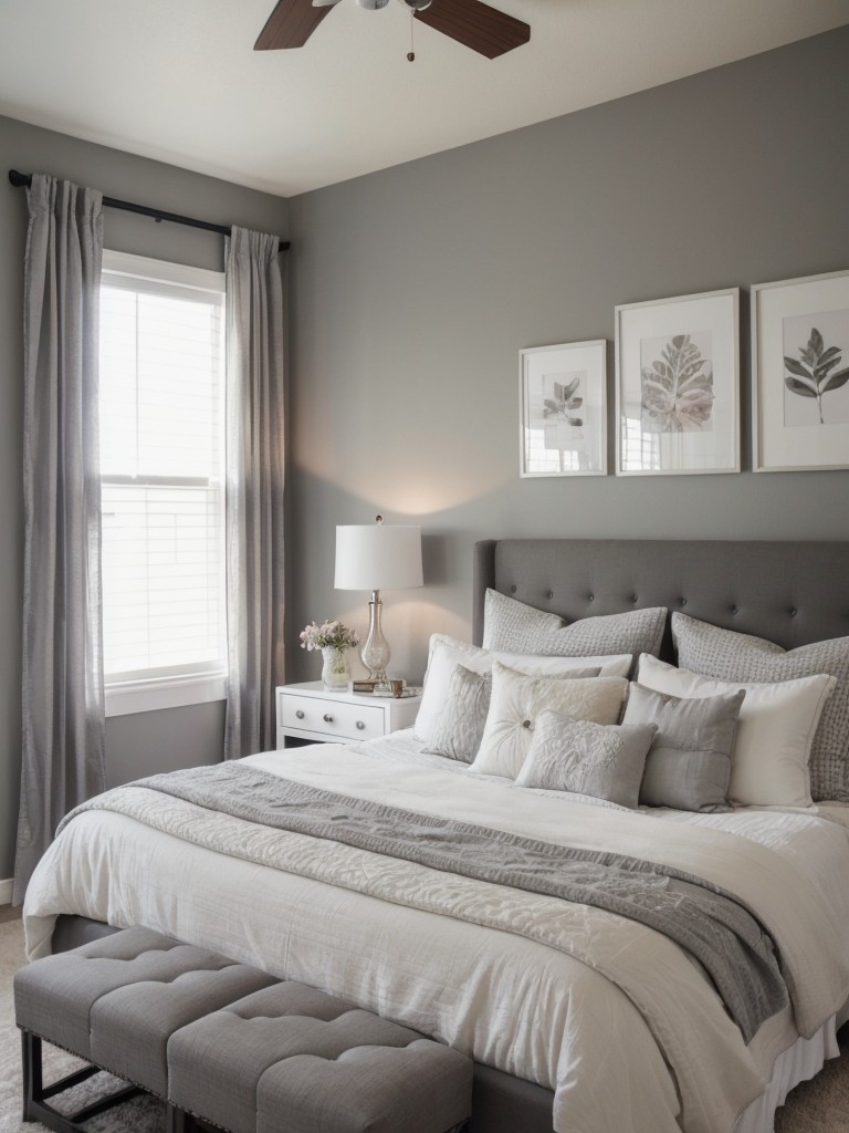 Chic & Playful Gray Bedroom Decor Ideas for Couples