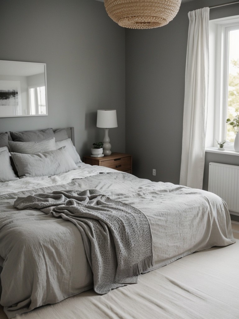 Serene Scandinavian Gray Bedroom Ideas for Couples