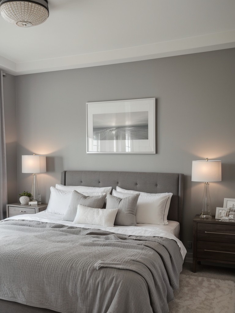 Chic Apartment Bedroom: Cozy Gray Decor Ideas