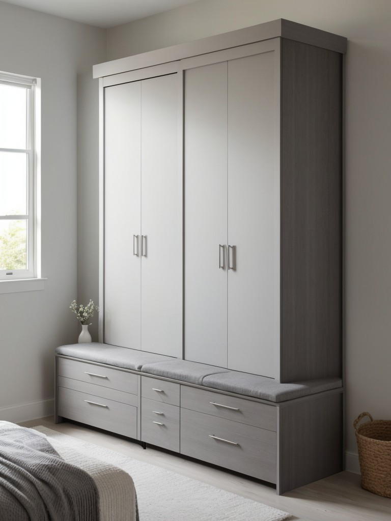 Maximize Style & Storage in Your Apartment with Gray Bedroom Decor