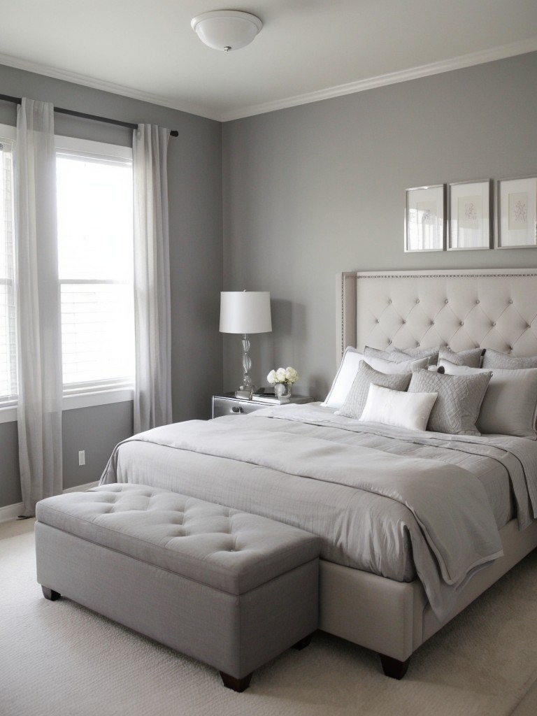 Serene Gray: Peaceful Bedroom Decor Ideas for Your Apartment