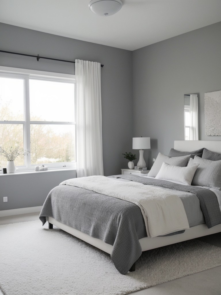 Gray and White Bedroom: Minimalist Oasis Inspiration