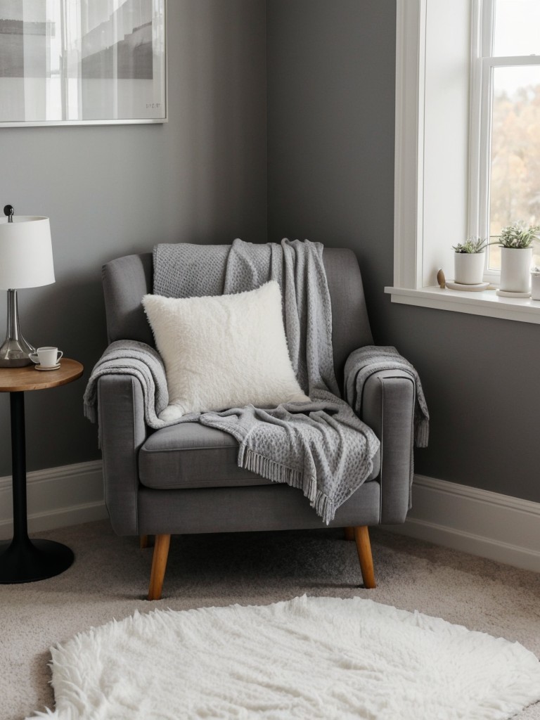 Cozy Gray Bedroom: Create the Perfect Reading Nook!