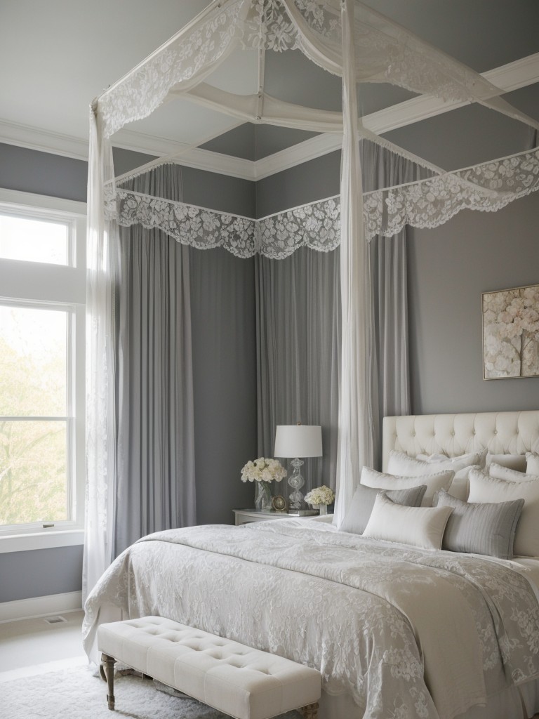 Dreamy and Romantic: Gray Bedroom Ideas for a Chic Touch.