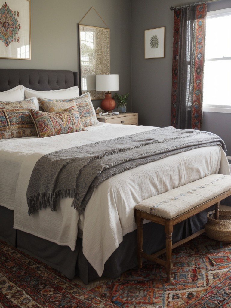 Boho Vibes: Transform Your Apartment with Gray Bedroom Ideas