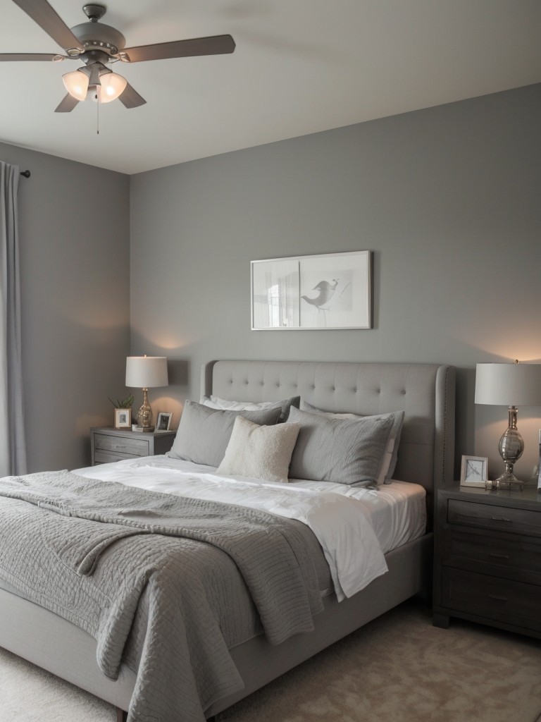 Gray Dreams: Transform Your Bedroom with a Cozy Accent Wall