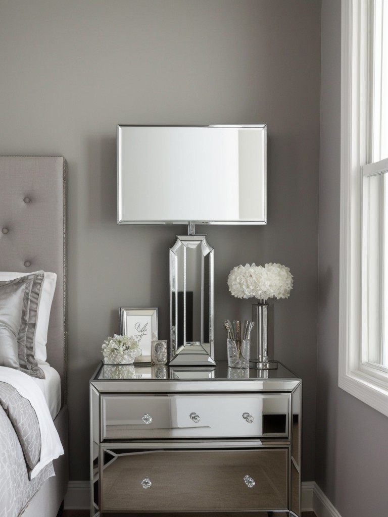 Chic & Sophisticated: Gray Bedroom Decor with Metallic Accents