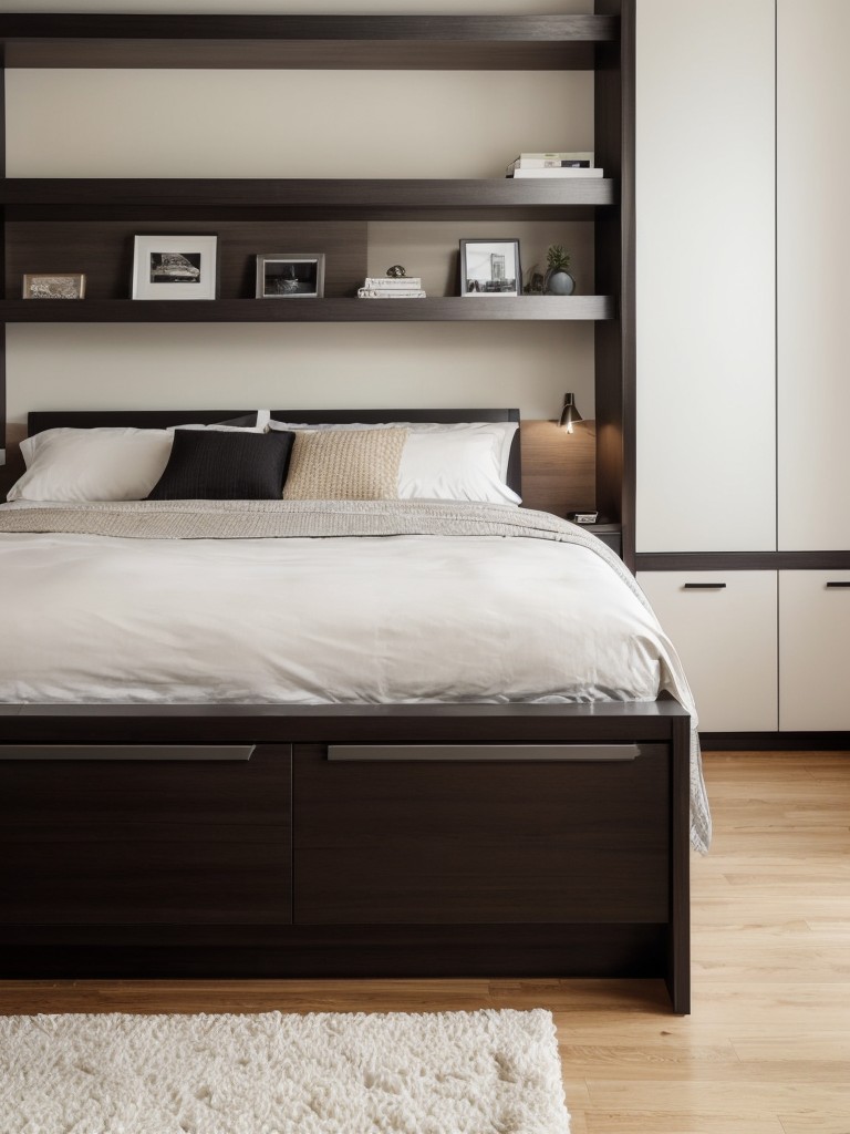 Maximize storage and style in your apartment bedroom!