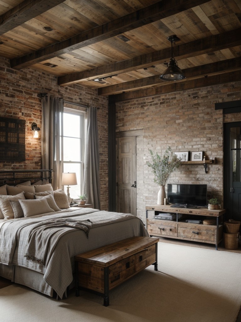 Urban Rustic: Trendy Gray Bedroom Ideas for Apartments