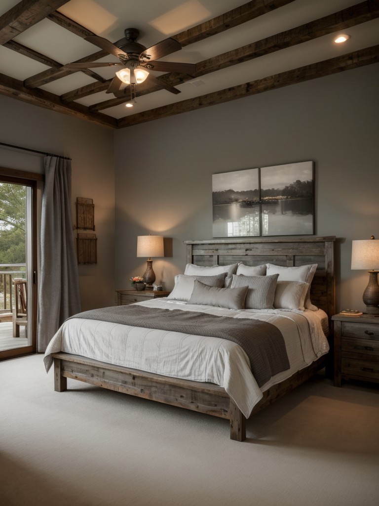 Country Living: Rustic Gray Bedroom Ideas for Apartments