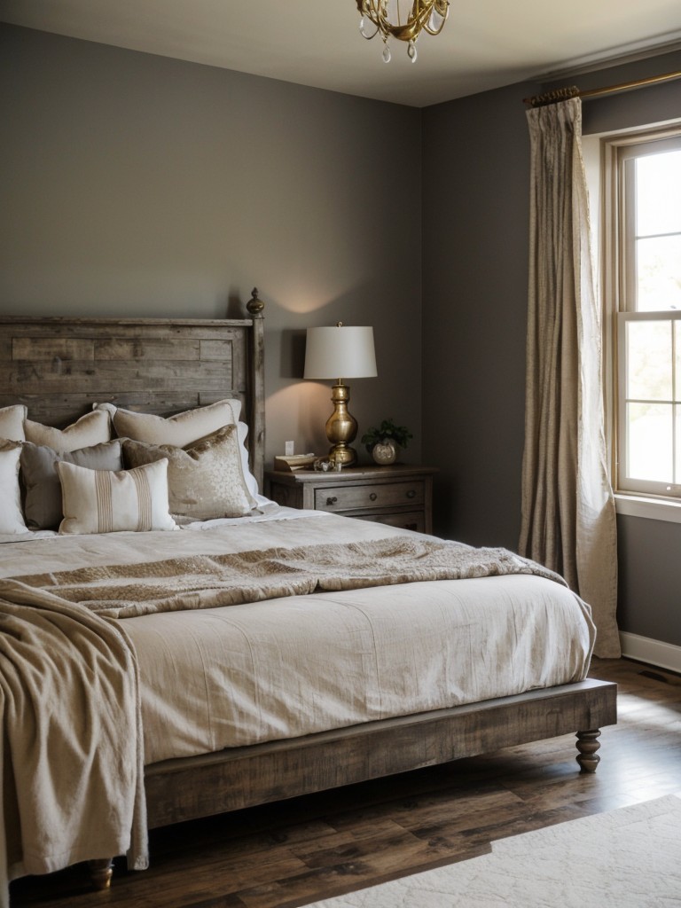 Country Rustic: Gray Bedroom Ideas for Cozy Apartments