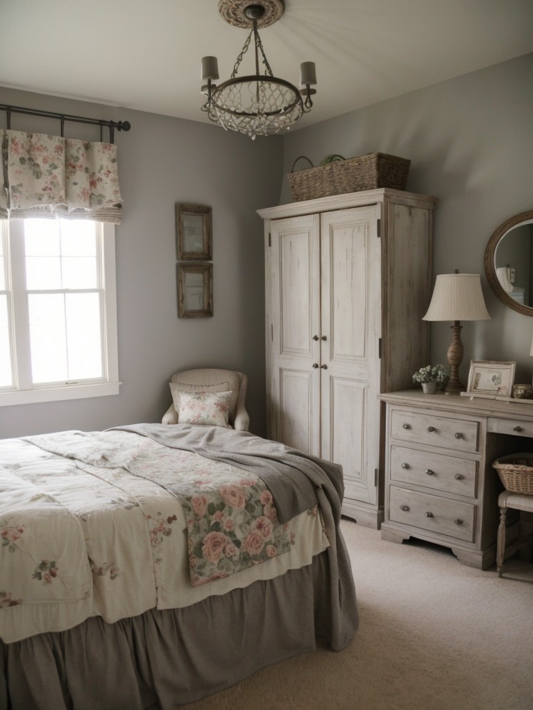 Country-inspired Apartment Vibes: Rustic Gray Bedroom Ideas