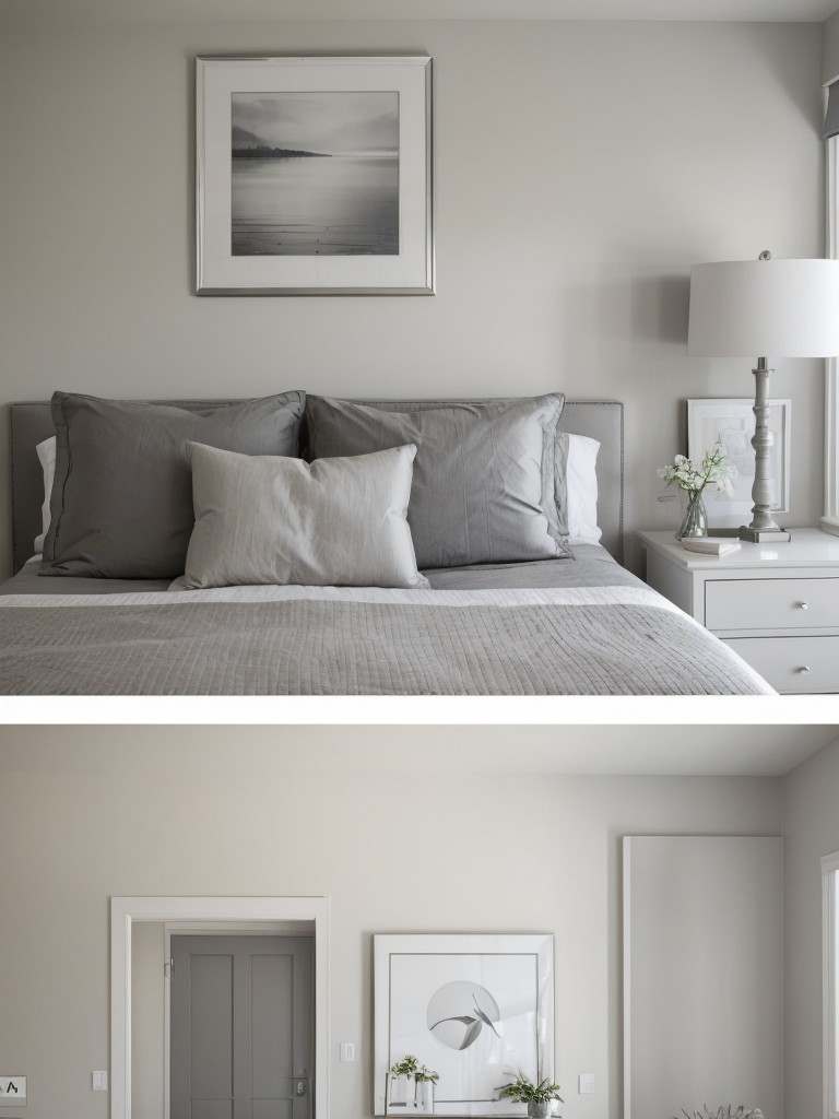 Gray & White Bedroom Decor: Serene & Calming Apartment Vibes