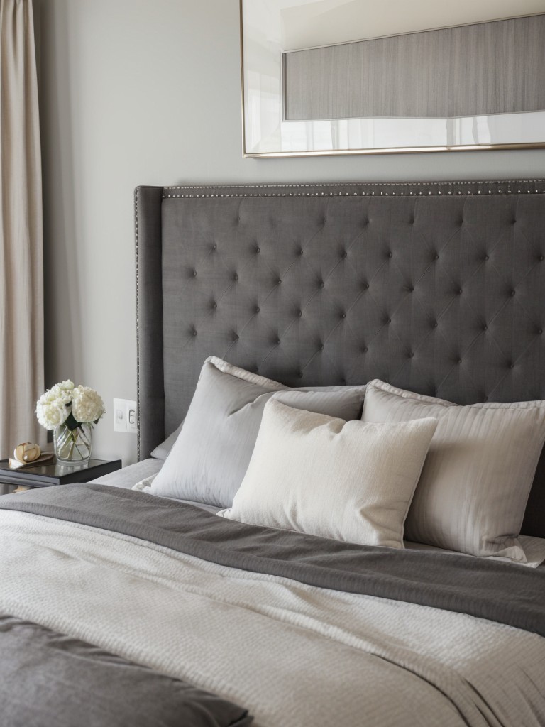 Chic & Cozy: Glam up your apartment with gray bedroom vibes!