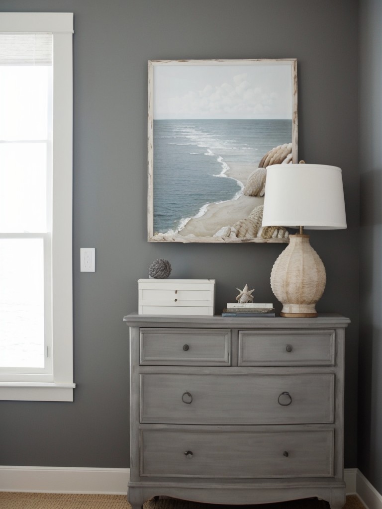 Coastal Chic: Transform your apartment with a gray accent wall!