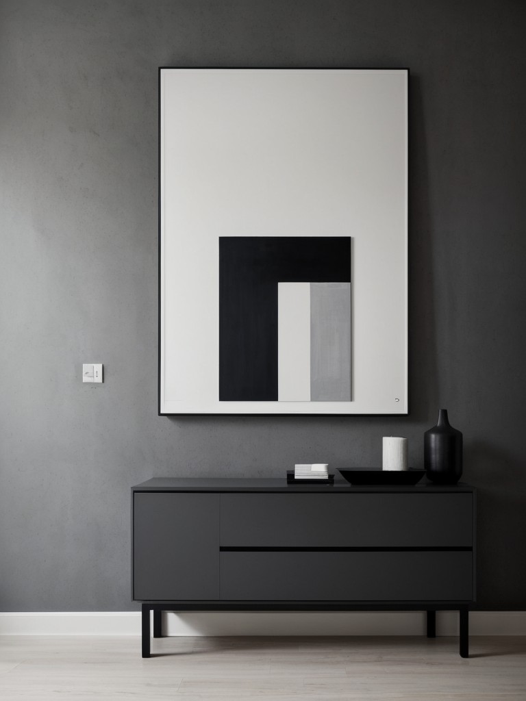 Sleek and Stylish: Minimalist Gray Accent Wall Ideas