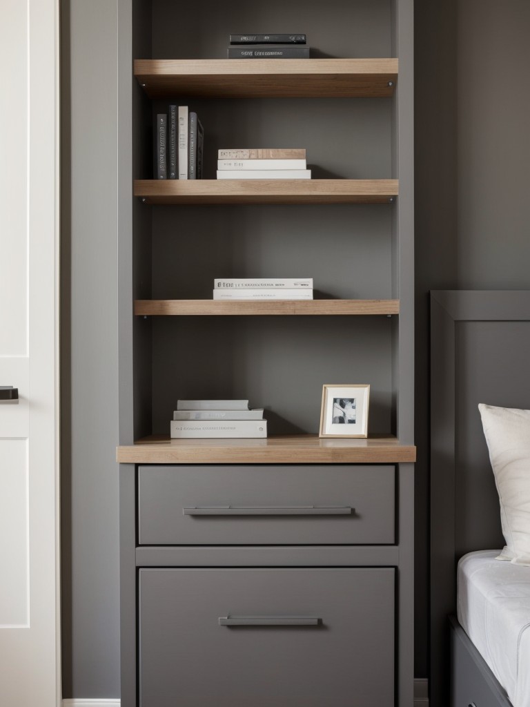 Stylish Storage Ideas for Apartments: Optimize Space with Gray Accent Walls!