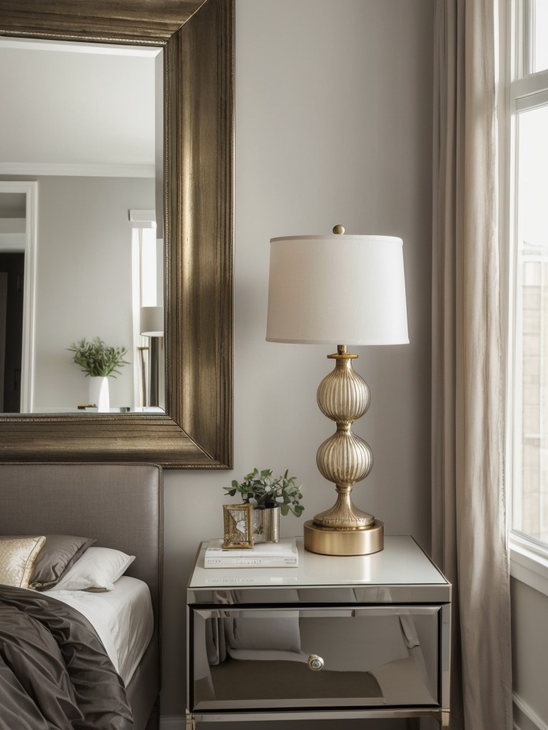 Chic Metallic Accents for a Timeless Gray Bedroom