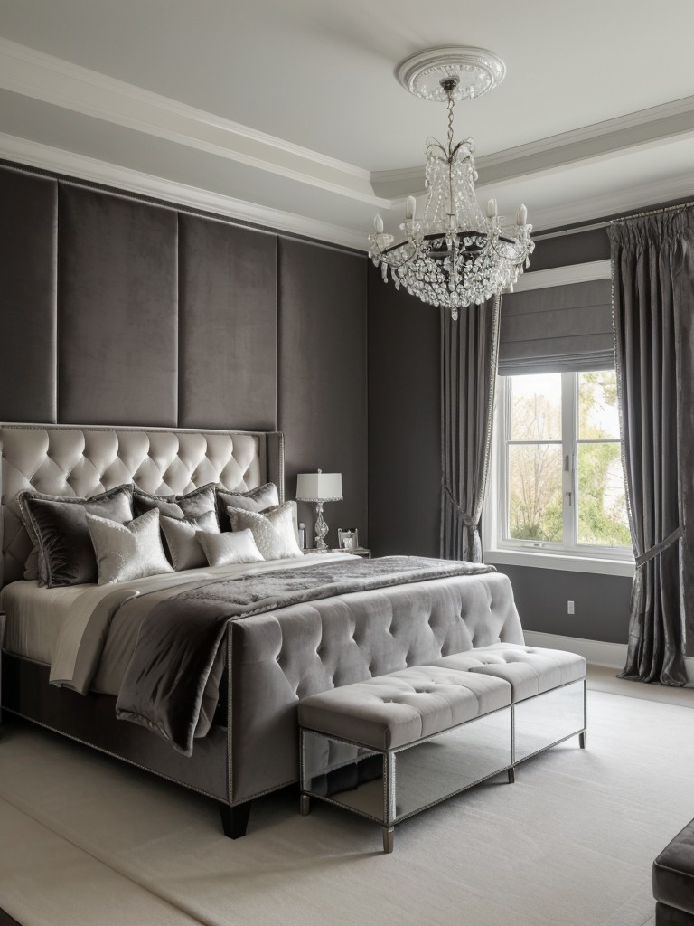 Timeless Luxe: Gray Bedroom Decor for a Glamorous Touch!