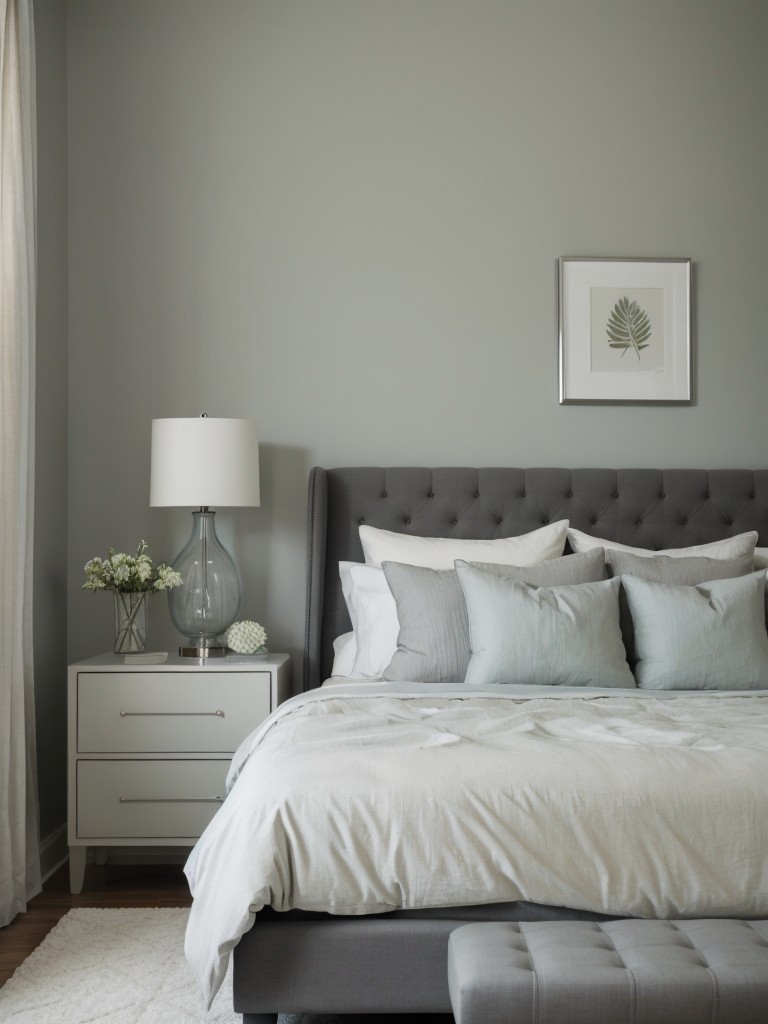 Serene & Timeless Gray Bedroom Decor: Create a tranquil retreat with soft colors.