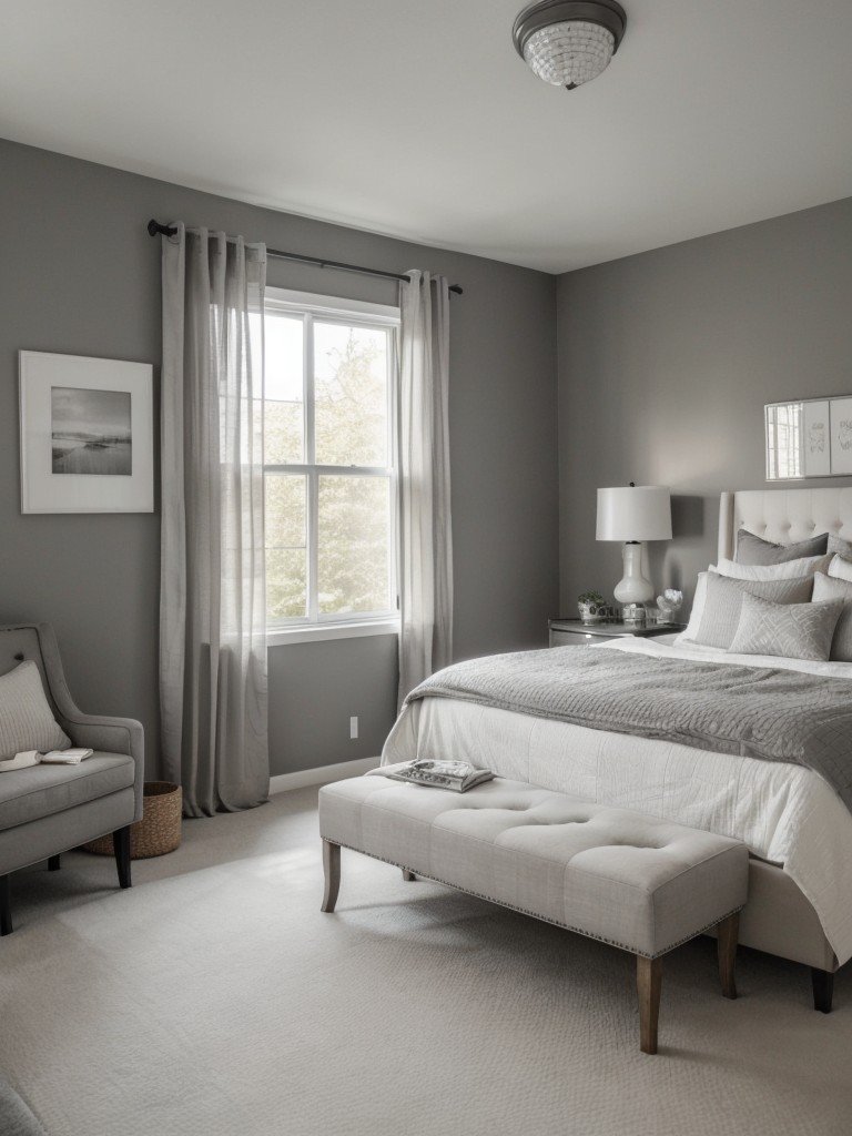 Timeless Gray Bedroom Decor: Monochromatic Bliss!