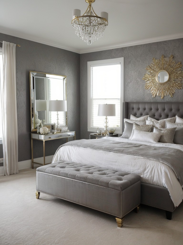 Glam up your space: Metallic accents for a dreamy bedroom