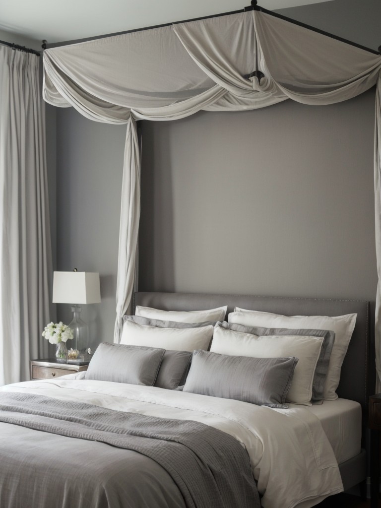 Sophisticated Canopy Bed: Elevate Your Bedroom with Graceful Drapery