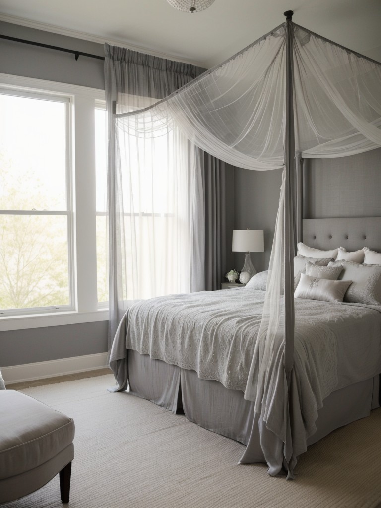 Tranquil Gray Bedroom: Romantic Décor Ideas for Serenity.