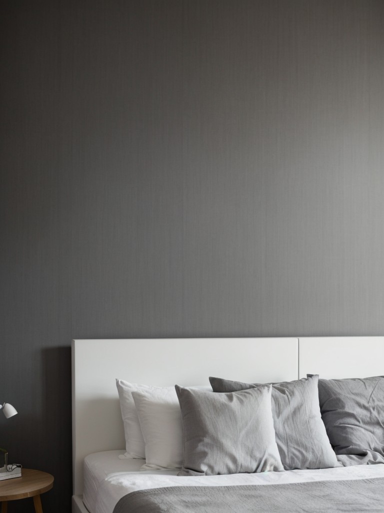 Minimalist Gray Bedroom: Embrace Simplicity for a Stylish Apartment