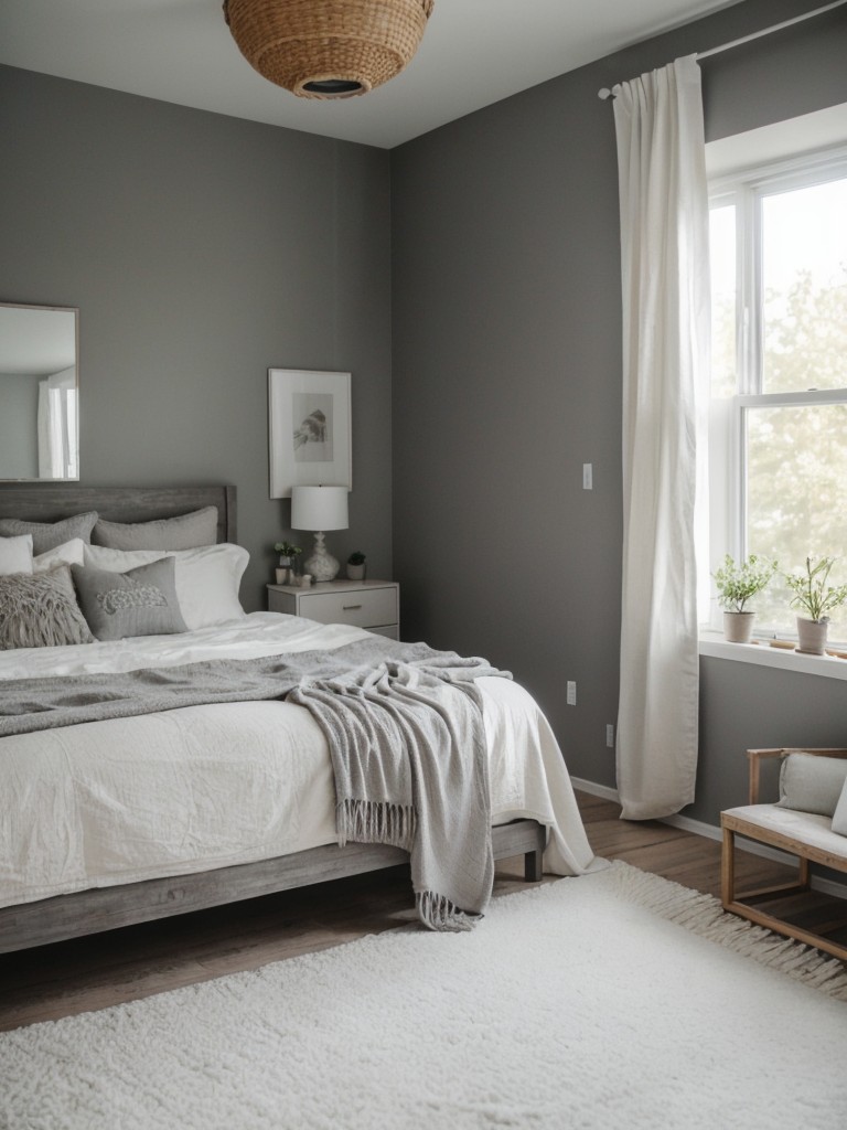 Chic Gray Apartment Bedroom Inspo: Minimalist & Whimsical Decor Ideas!