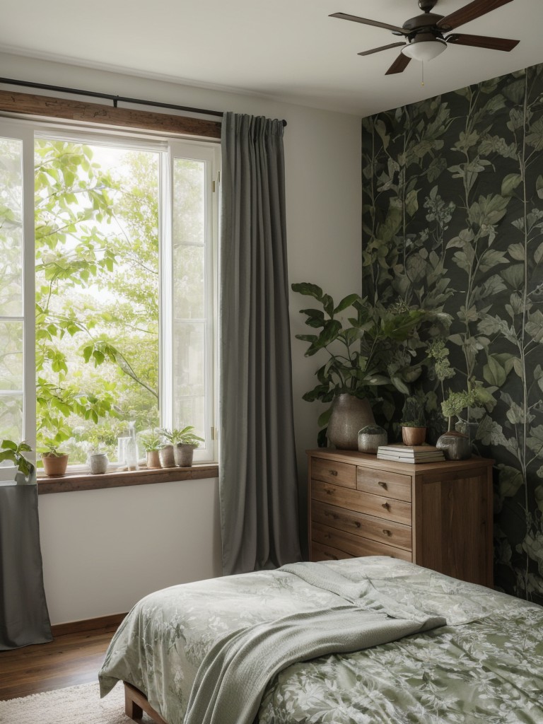 Naturally Gray: Transform Your Bedroom with Nature-Inspired Decor ?