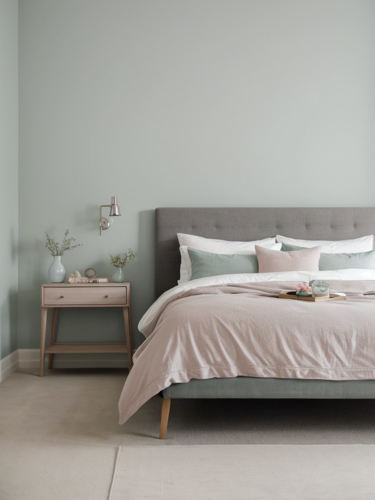 Serene Pastel Bedroom: Calm and Cozy Gray Decor Ideas