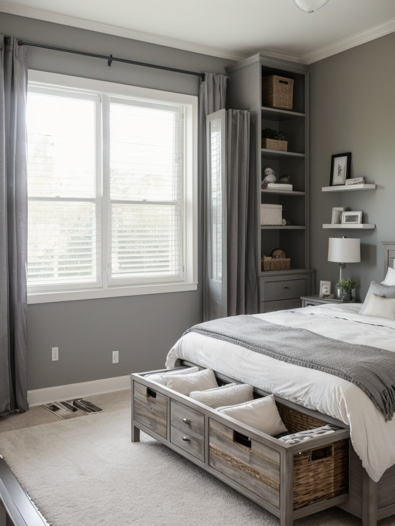 Serene and Chic: Transform Your Apartment Bedroom with Smart Storage Ideas