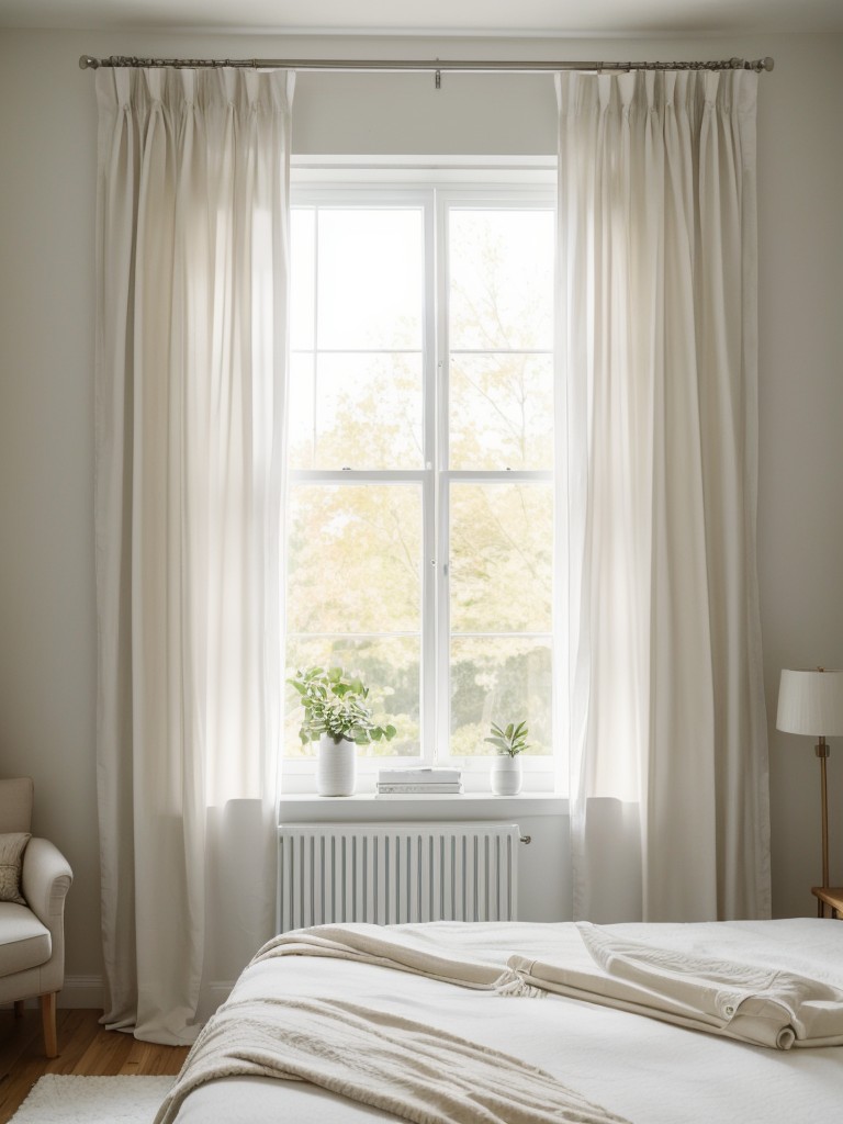 Scandi Bedroom Décor: Light Curtains for a Bright Apartment!