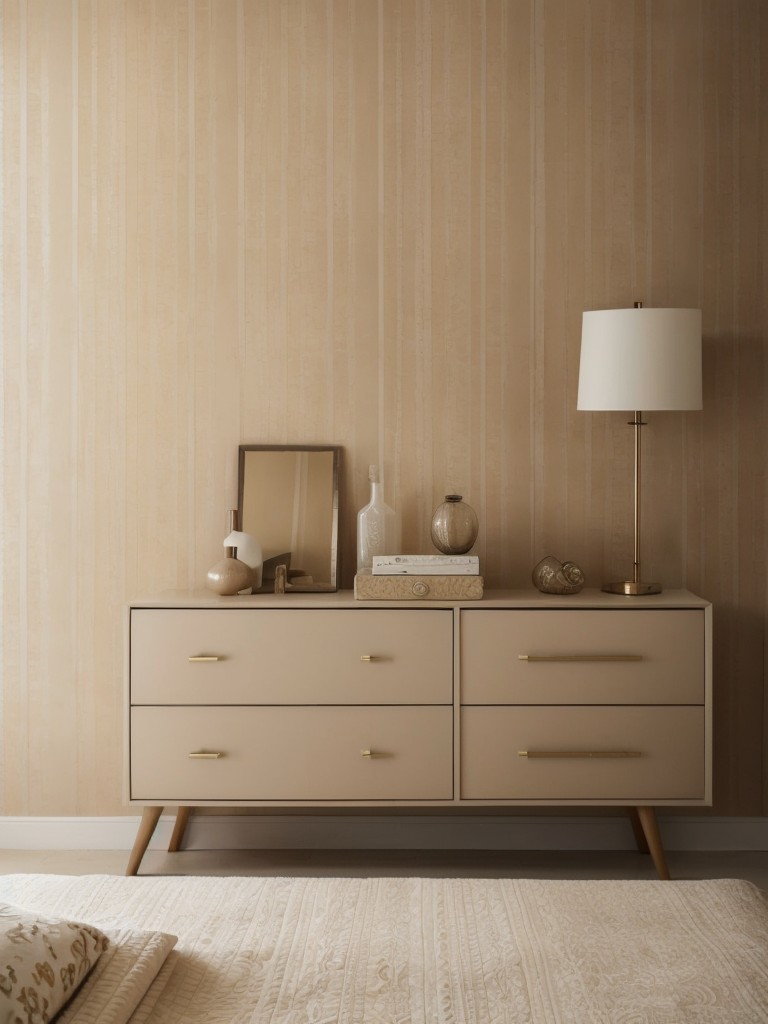 Beige Bedroom Perfection: Elevate Your Space with Statement Wallpaper!