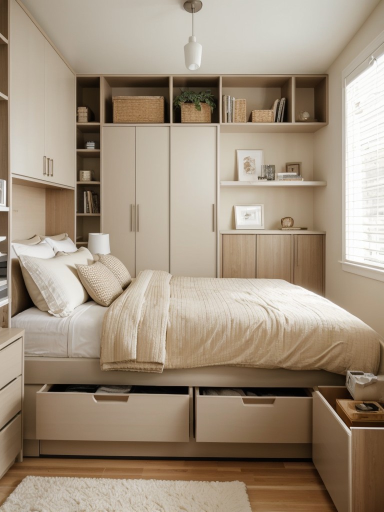 Maximize Apartment Storage with Creative Bedroom Organization!