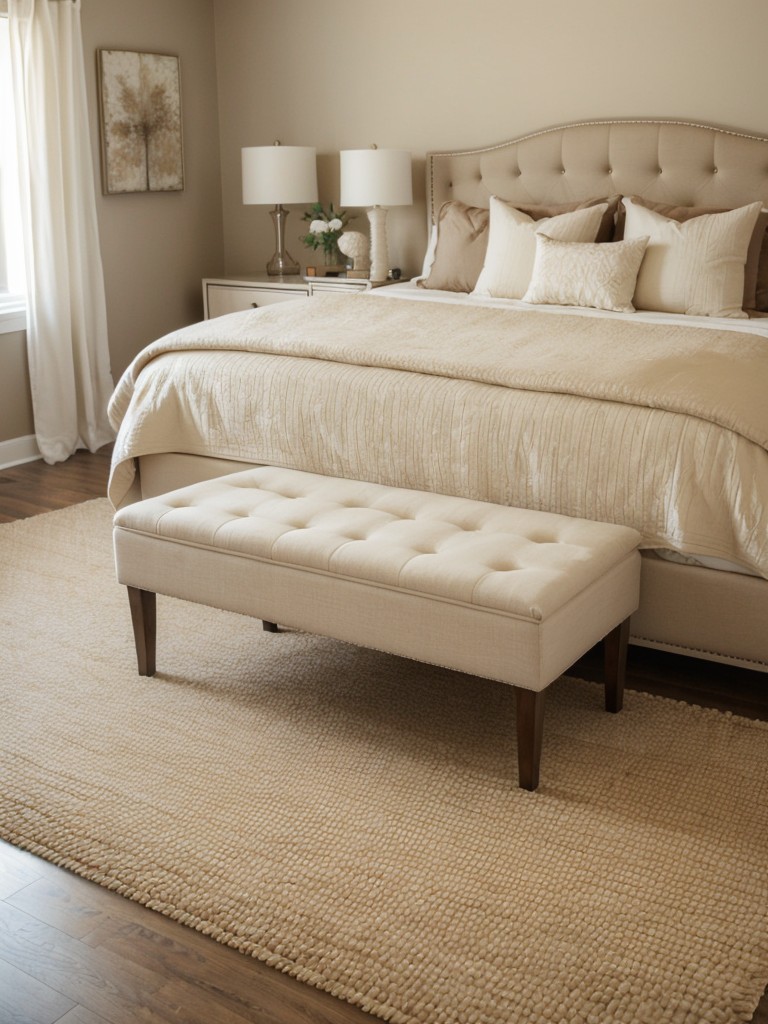 Cozy Up Your Bedroom with a Beige Area Rug