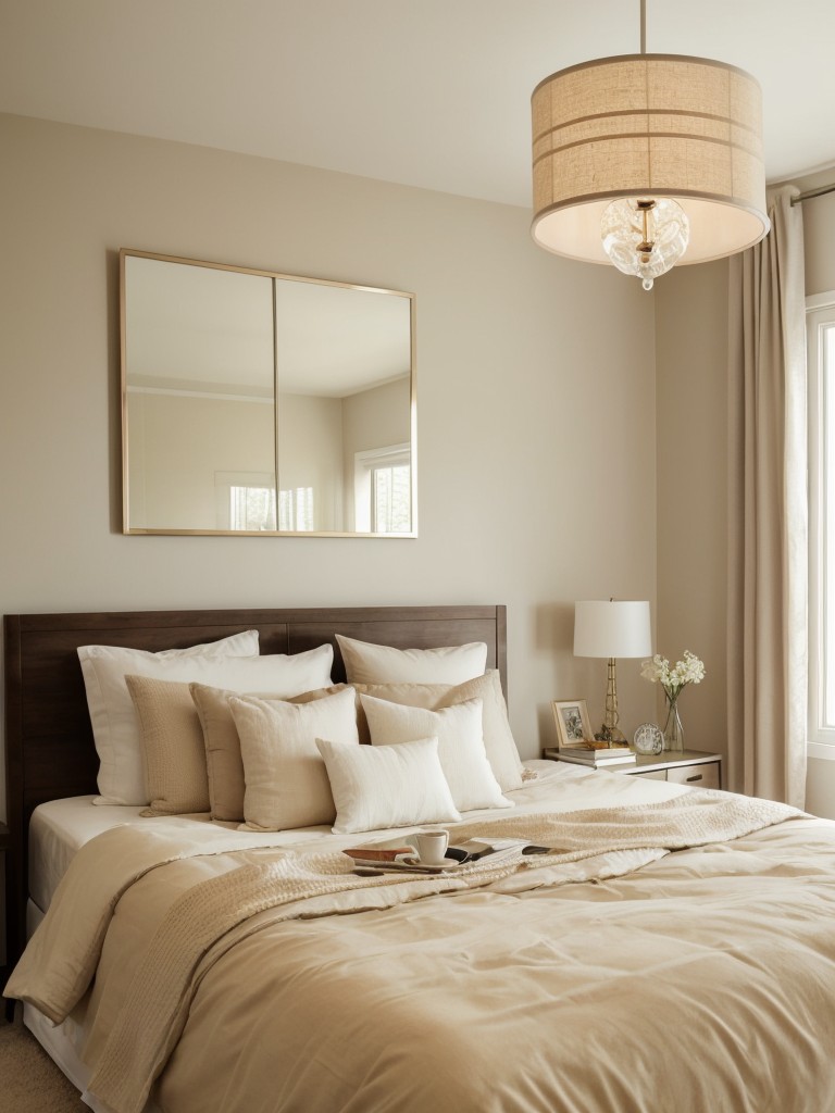 Elevate Your Apartment's Ambiance with Beige Decor & Lighting