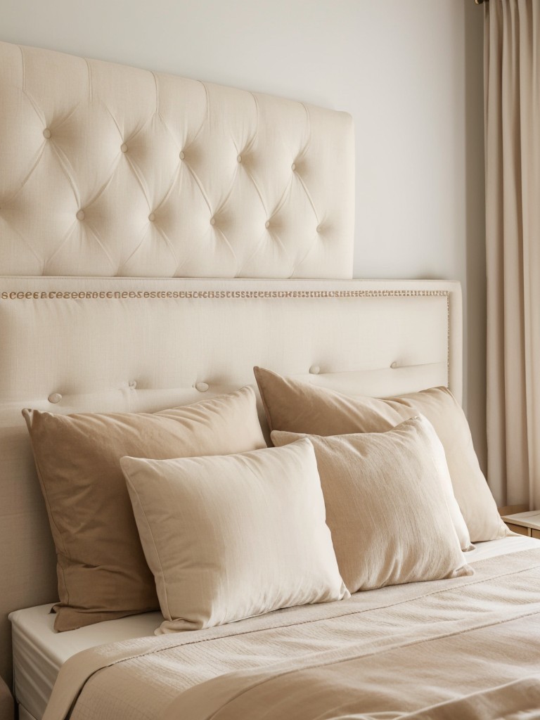 Upgrade Your Bedroom with a Chic Beige Upholstered Headboard