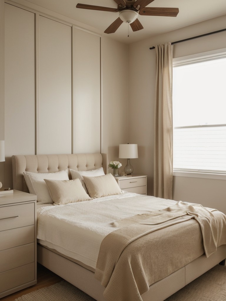 Stylish Beige Bedroom: Create a Peaceful Haven.