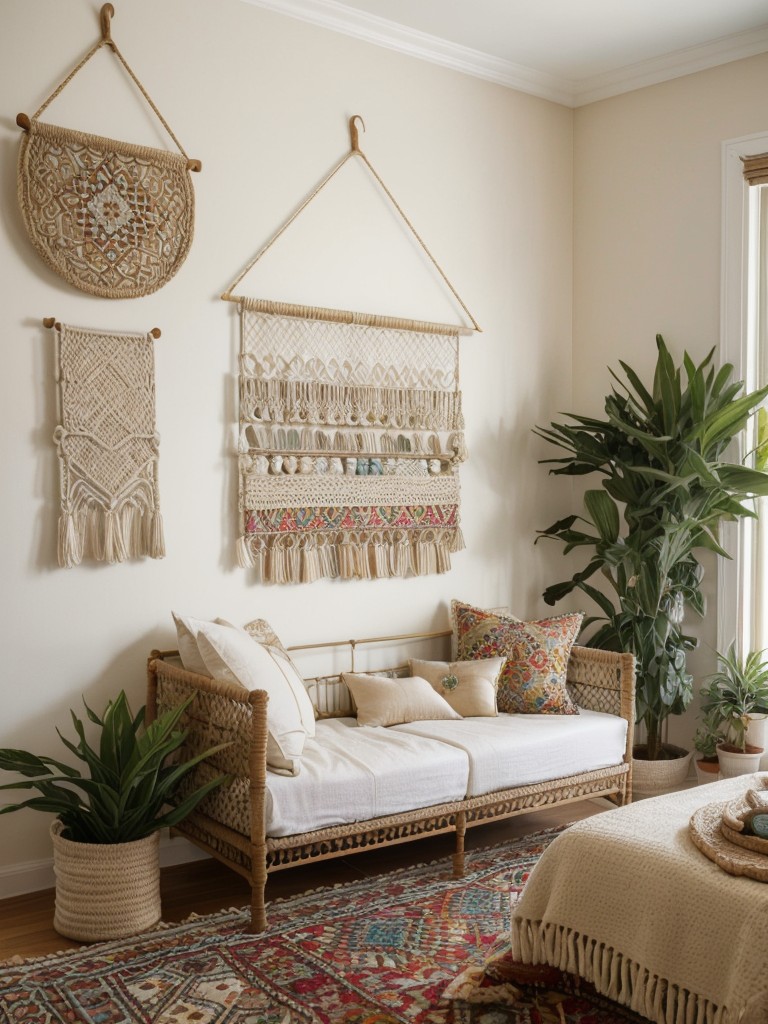 Boho Chic: Moroccan Rugs & Macrame - Transform Your Apartment Bedroom