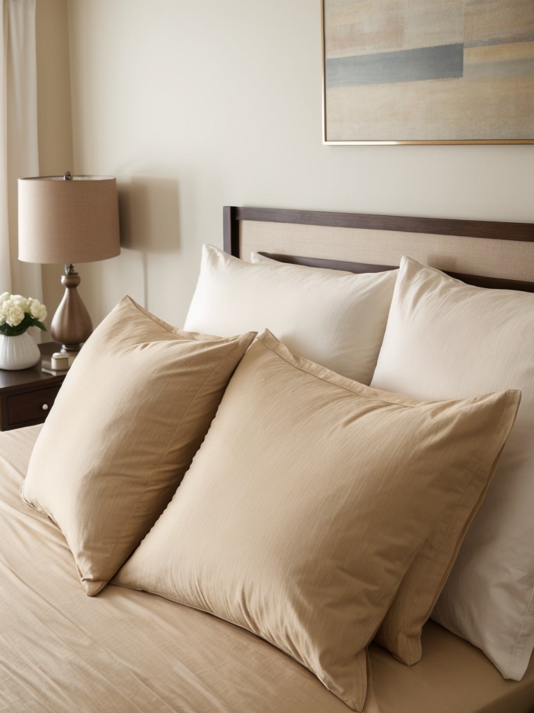 Cozy Up Your Bedroom: Beige Décor and Luxurious Bedding