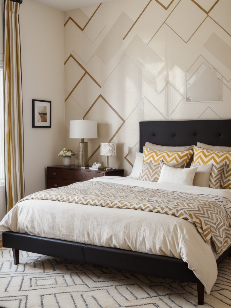 Beige Bedrooms: Modernize with Graphic Patterns