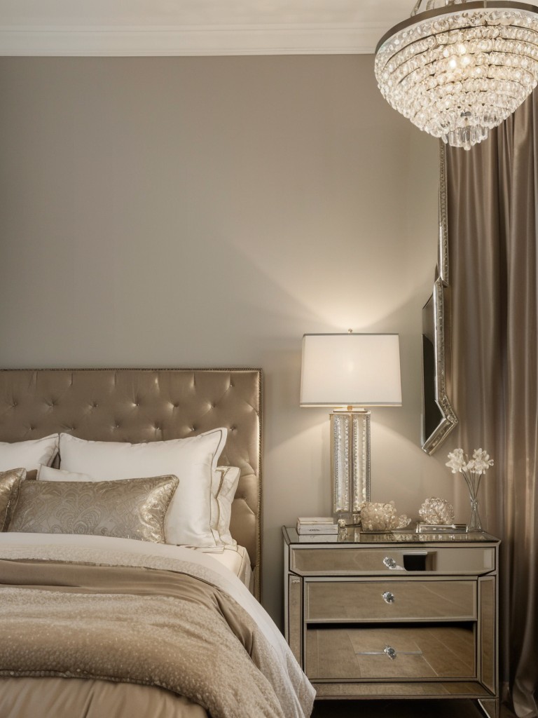 Beige Bedroom Bliss: Transform Your Space with Metallic Glam