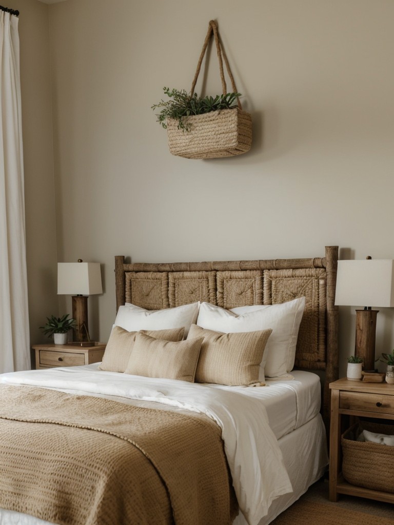 Create a Serene Bedroom Oasis with Beige & Organic Decor Elements