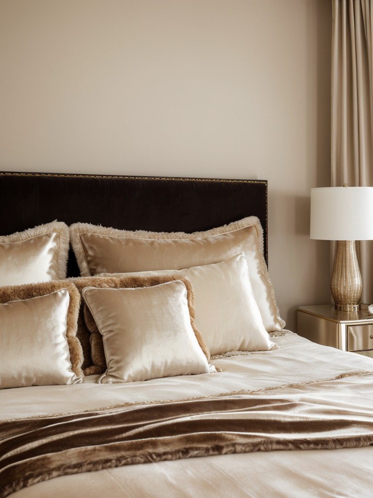 Ultimate Beige Bedroom Luxe. Elevate your space with plush textures like velvet, faux fur, and silk.