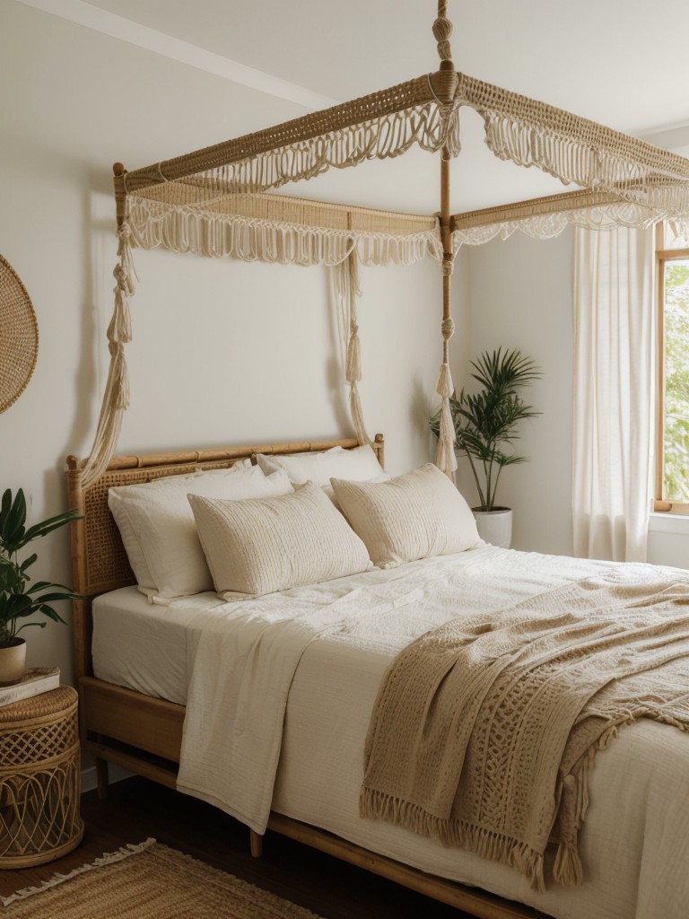 Boho Bliss: Elevate Your Apartment with Beige Bedroom Decor