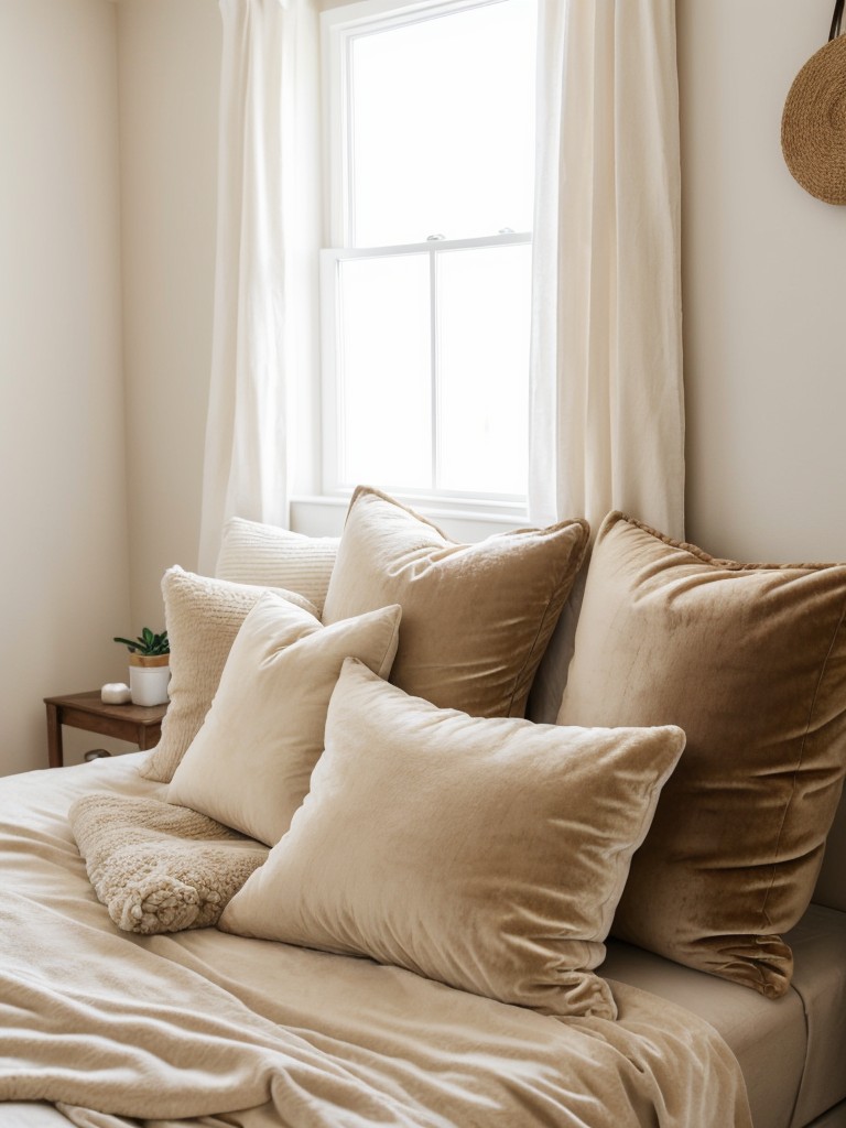 Cozy up your apartment with beautiful beige decor! ?